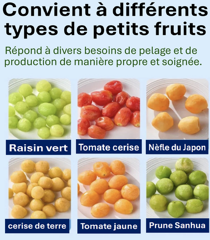 Éplucheur automatique de raisin, ails et fruits à peau fine